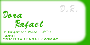 dora rafael business card